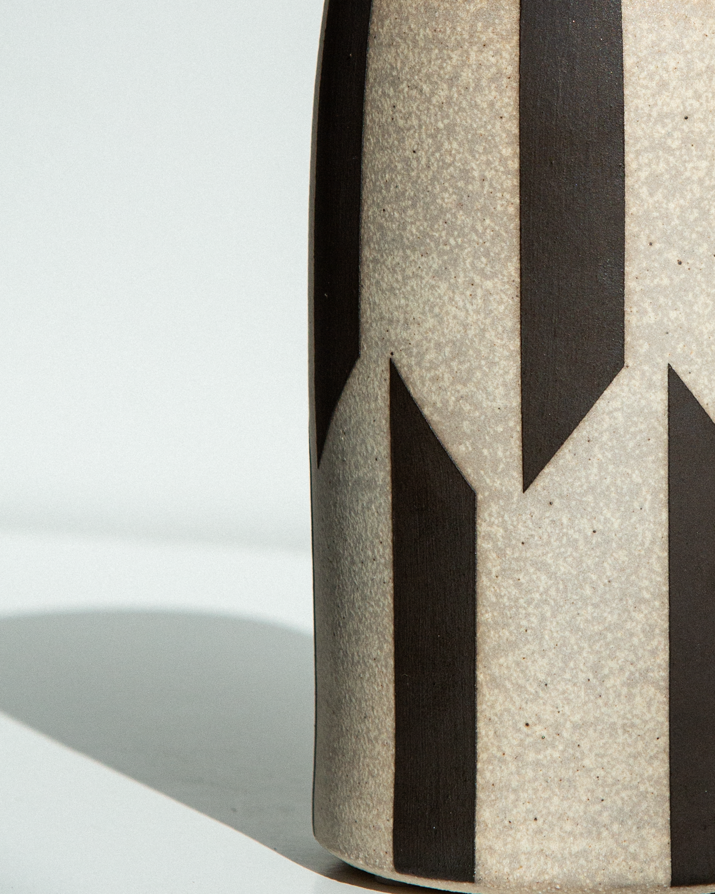 Black + White Cylinder Vase