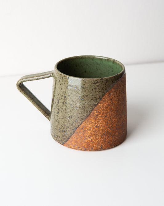 Dark Green Speckled Mug