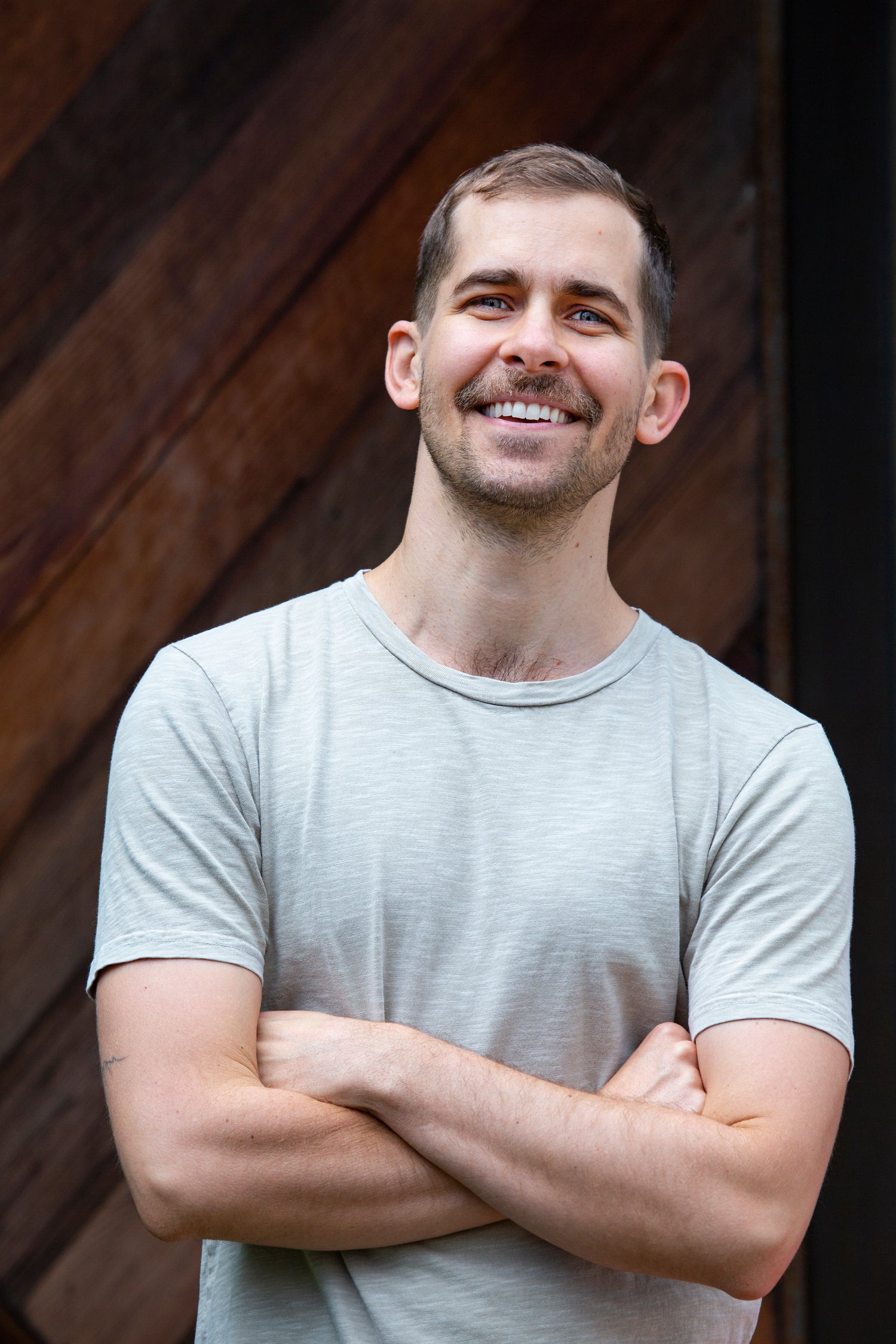 A headshot of the creator of this ceramic shop.